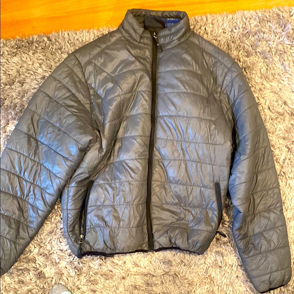 Mens gray Quilted Jacket